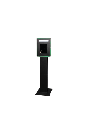 RGBW LED color-changing frame for iPad Fusion Photo Booth by DJ And Photo Booth Supply, showcasing vibrant lighting effects.
