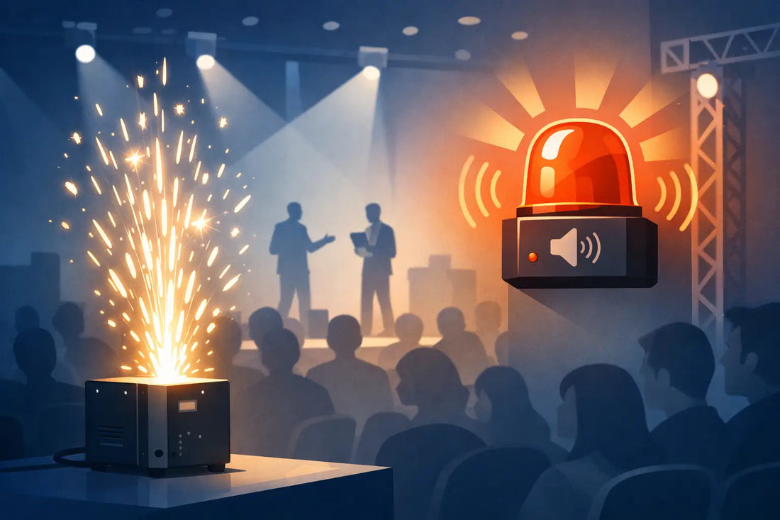 Can Cold Sparks Trigger Alarms at Events?