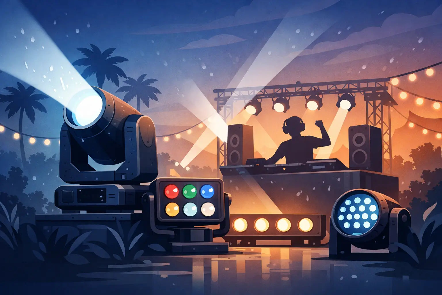 IP65 DJ Lights for Outdoor Events That Earn