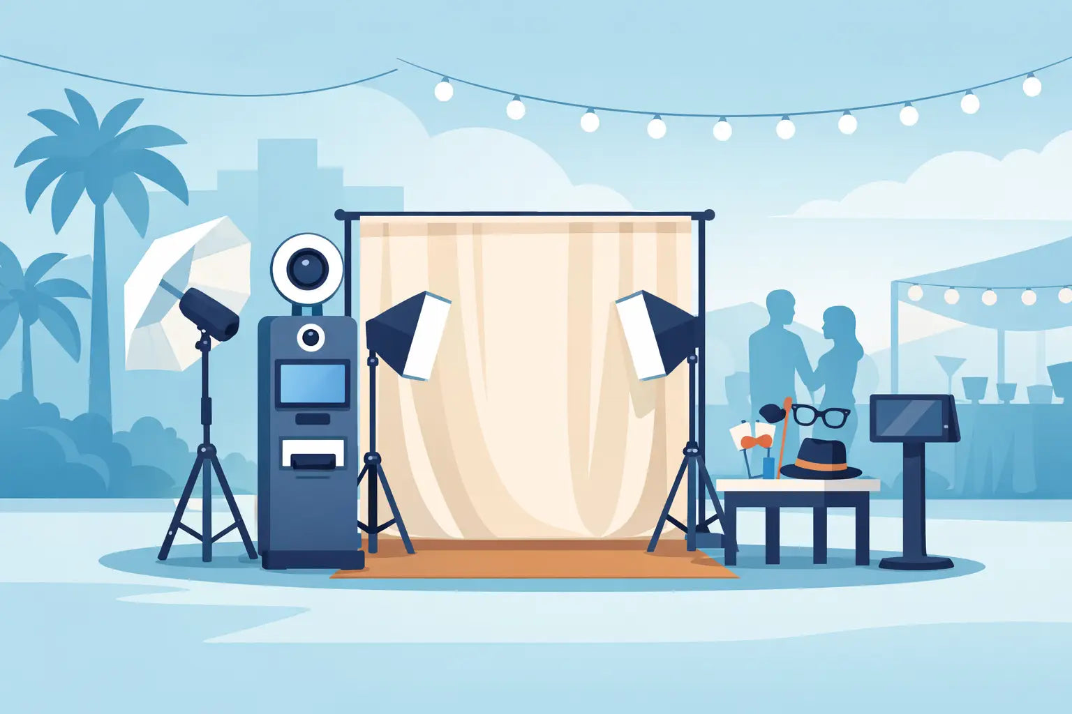 Open Air Photo Booth Setup That Rents Better