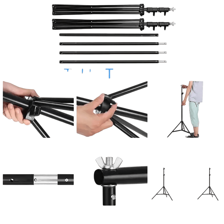 10x10 Ft Adjustable Backdrop Stand | Heavy Duty Photo Booth & Video Studio Stand - DJ And Photo Booth Supply