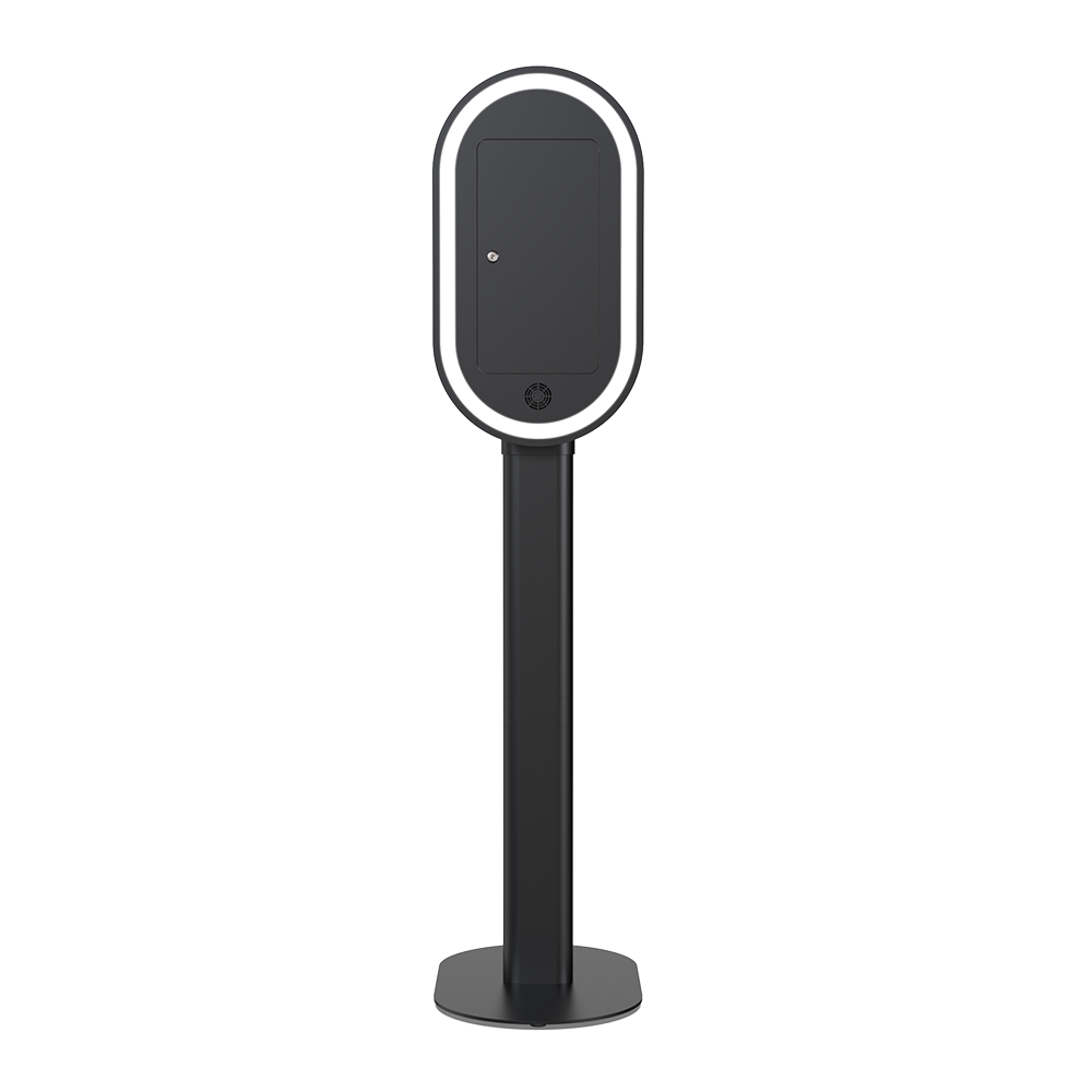 The Umbra - A8 iPad Photo Booth (Black) | RGBW LED Color Changing Frame Photo Booth