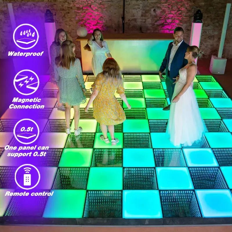 3D Led Dance Floor for LED DANCE FLOOR Nightclub - DJ And Photo Booth Supply