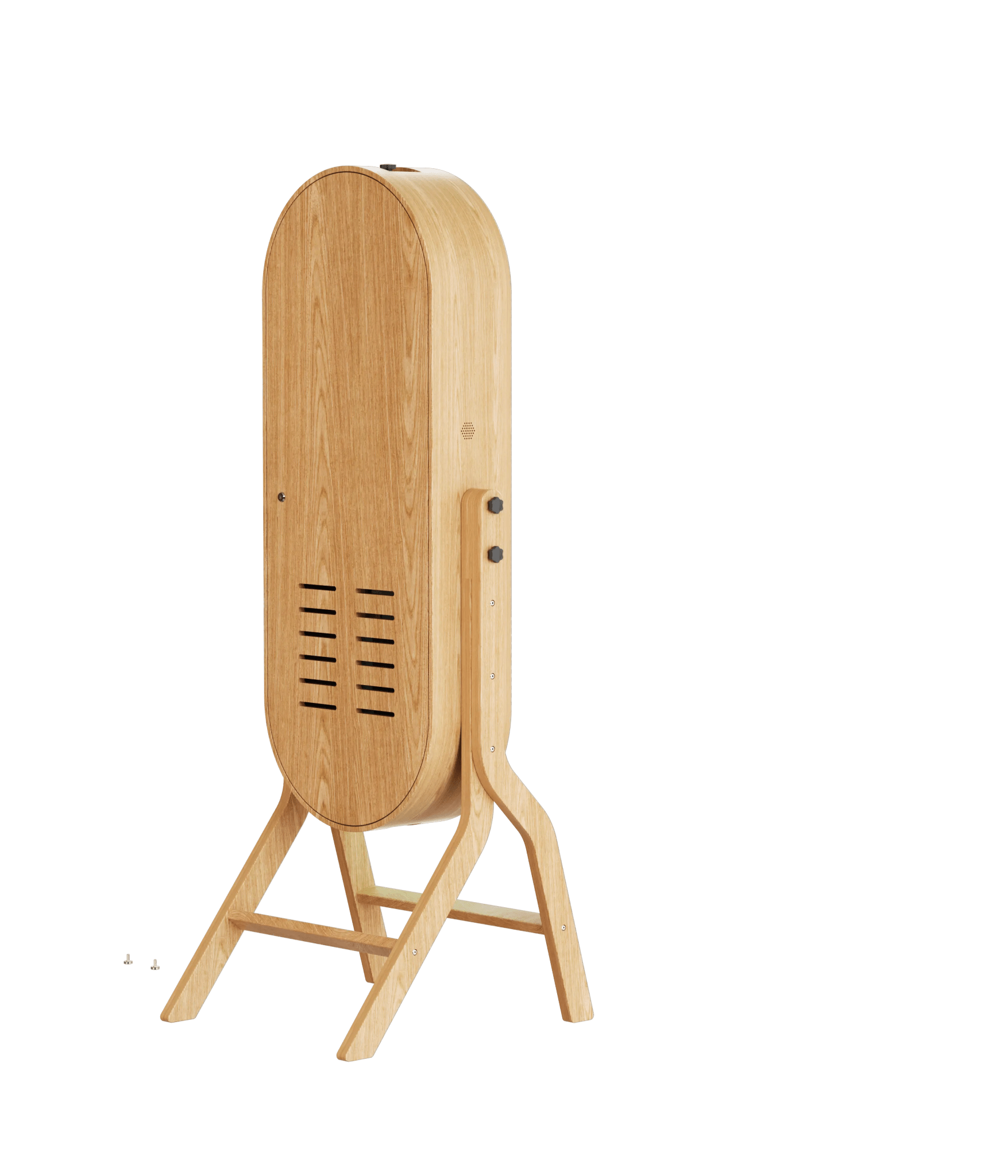 55 Inch Mirror 21.5 Inch Touch Screen Wood Photo Booth DJPBS-55PB Wood Mirror Booth - DJ And Photo Booth Supply