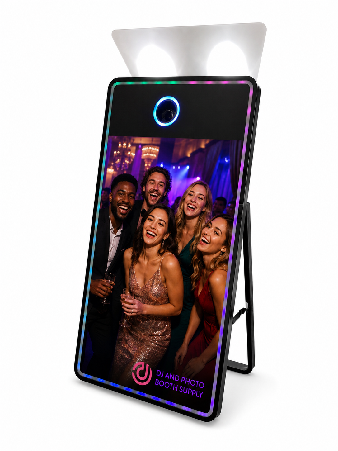 Blade Mirror Photo Booth |53.5 -Inch Touch Screen DSLR Slim Mirror Booth - Best Mirror Booth For Sale - Photo Booths For Sale. Demo- 3 Year Warranty Included