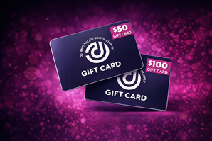 Gift card from DJ and Photo Booth Supply offering an extra $20 reward for every $100 spent on gift cards.