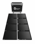 3D LED dance floor lighting by DJ and Photo Booth Supply, featuring illuminated panels for nightclub dance floors.