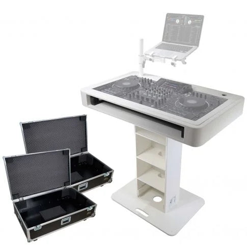 ProX XZF-DJCT W Control Tower DJ Podium - Custom - Built Easy Setup