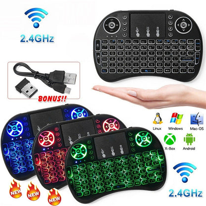 DJ and Photo Booth Supply 2.4GHz Mini Wireless Keyboard with Touchpad