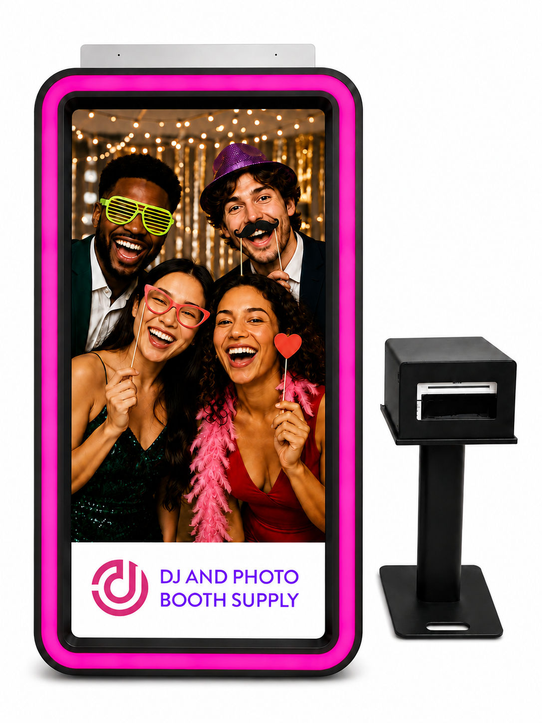 Mirror Booth Pro™ Photo Booth / Printer Shelf All In One|43-Inch Touch Screen DSLR Mirror Booth Pro™ - Best Mirror Photo Booth For Sale - Photo Booths For Sale.