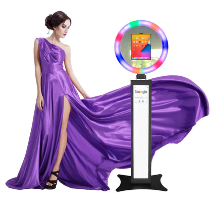 Lunna ipad Photo Booth, with RGB Light and 42.8inch LCD screen Base