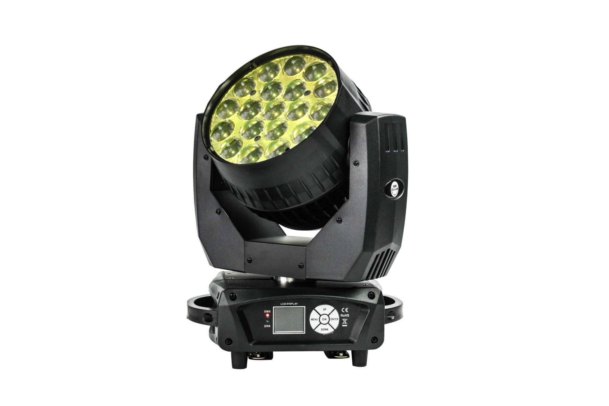 Both Lighting 1915 Bee-Eye Pro Moving Head | Professional Multi-Beam LED Light Fixture - DJ And Photo Booth Supply