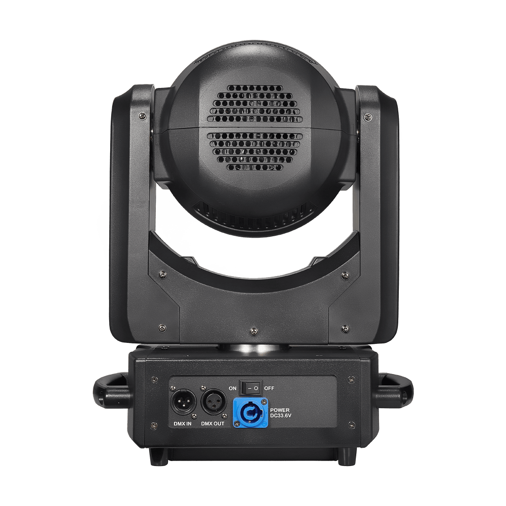 Both Lighting BPM-BEAM 100W Wireless Battery Moving Head | Gobos, RGB Halo & Cordless DMX - DJ And Photo Booth Supply