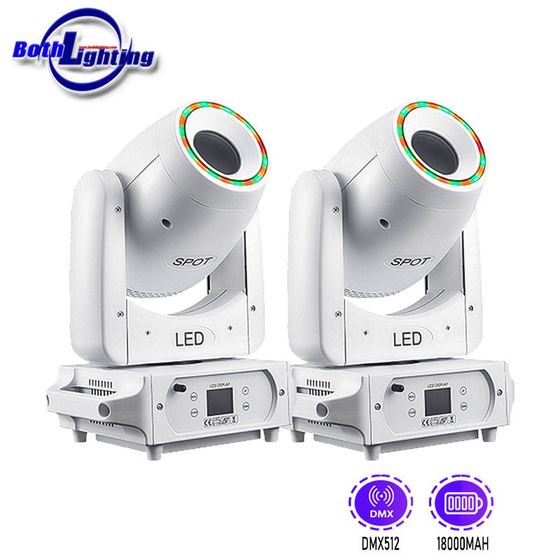 Both Lighting BPM-SPOT 100W Wireless Battery Moving Head | Cordless DMX LED Spot Fixture - DJ And Photo Booth Supply