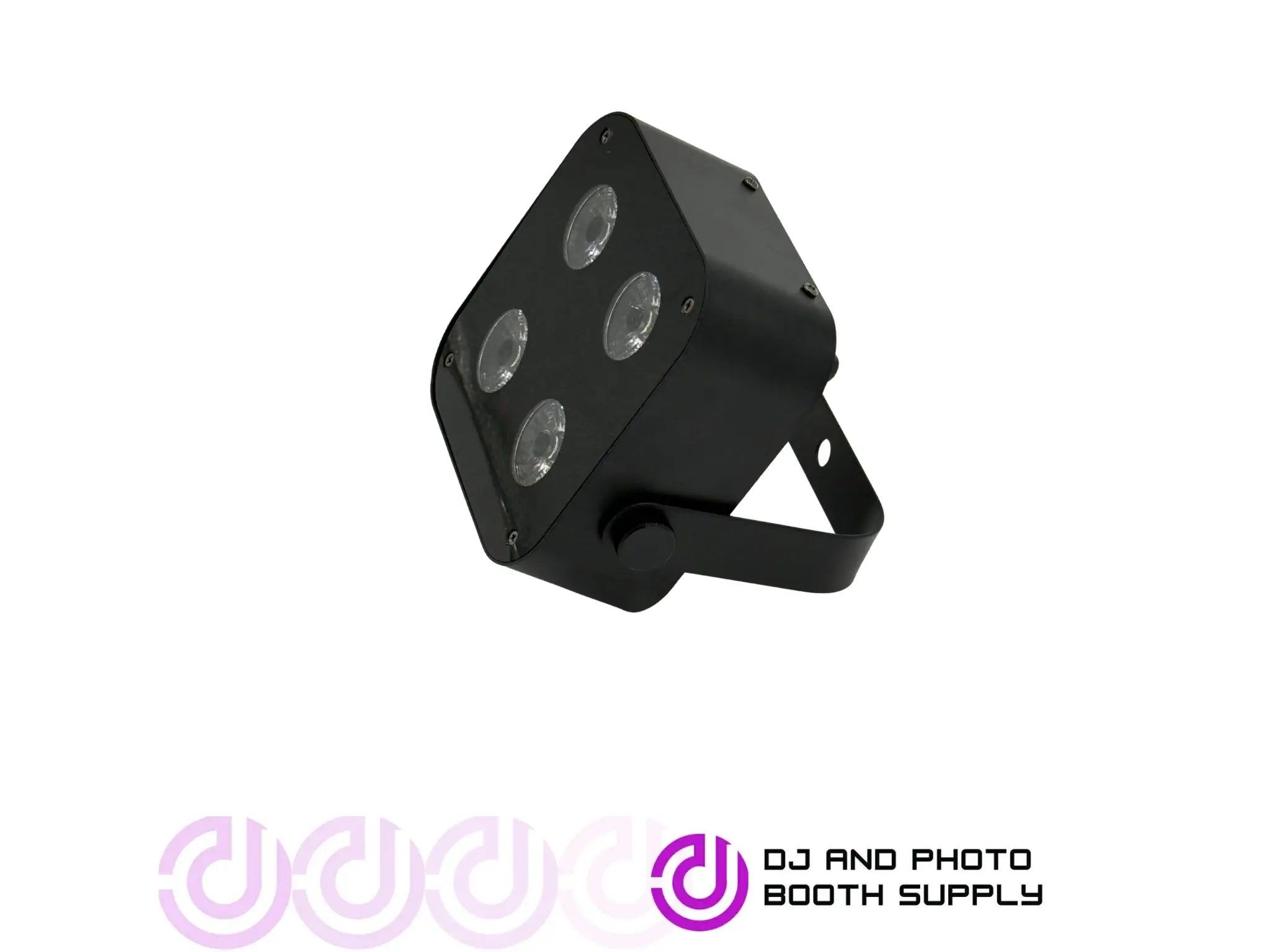 Both Lighting IR4 Compact Quad Uplight | Battery-Powered DJ LED Wash Fixture - DJ And Photo Booth Supply
