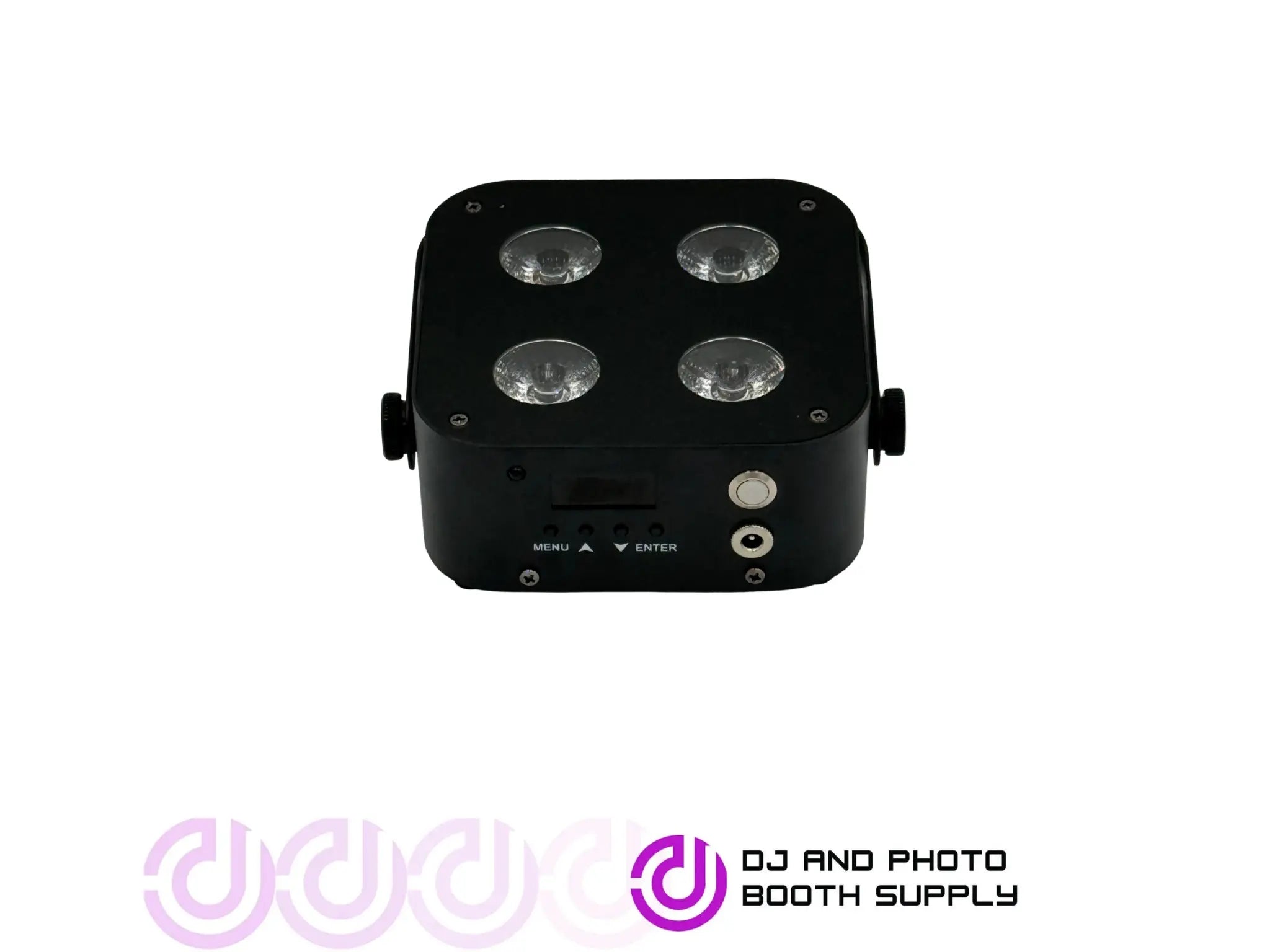 Both Lighting IR4 Compact Quad Uplight | Battery-Powered DJ LED Wash Fixture - DJ And Photo Booth Supply