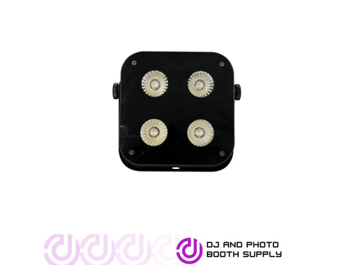 Both Lighting IR4 Compact Quad Uplight | Battery-Powered DJ LED Wash Fixture - DJ And Photo Booth Supply