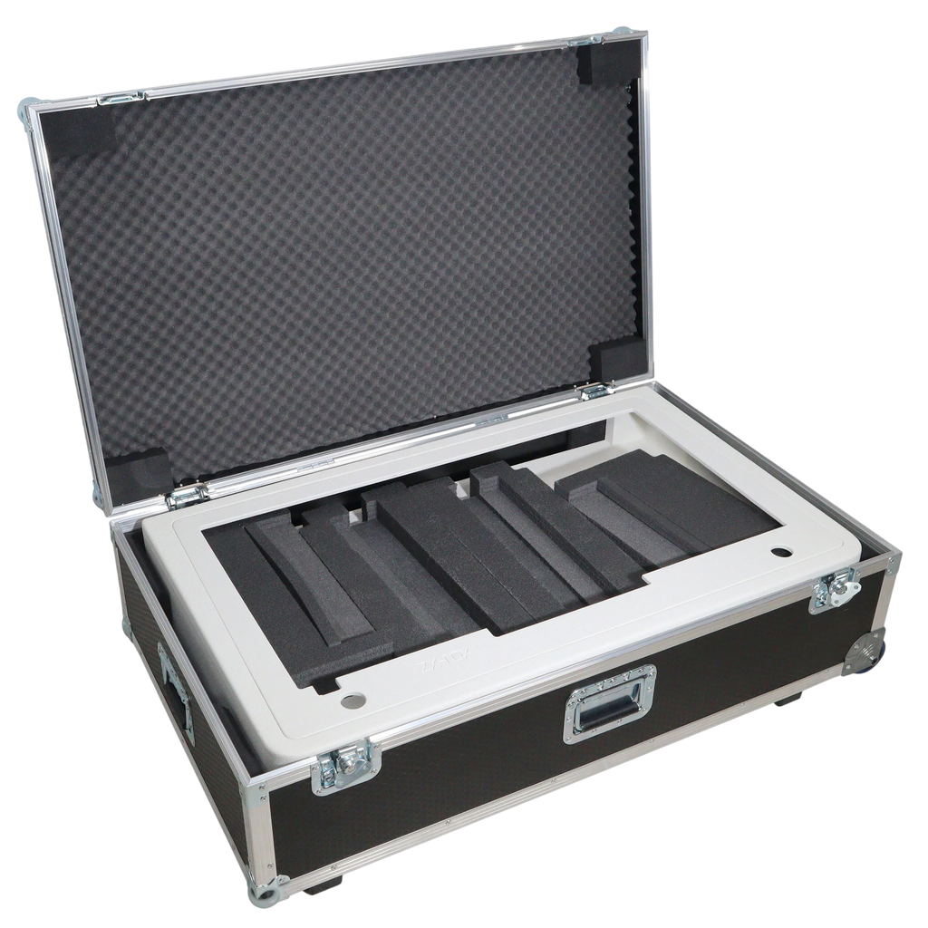 Black ProX Control Tower DJ Podium by DJ And Photo Booth Supply, custom-built professional DJ booth with sleek design
