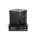 Black Tundra SP1300 dual rotating cold spark fountain machine with wireless operation and 360° spinning for events.