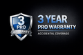 Lighting equipment with 3-year warranty from DJ And Photo Booth Supply, covering accidental damage for professional use.