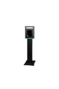 iPad Fusion Photo Booth with RGBW LED color-changing frame by DJ And Photo Booth Supply, showcasing the photo booth setup with vibrant lighting.