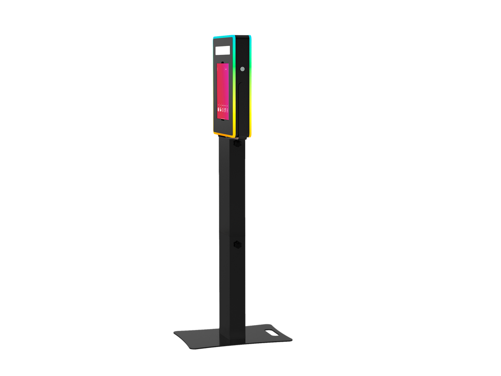 iPad Fusion Photo Booth with RGBW LED color-changing frame for photo booths, by DJ And Photo Booth Supply