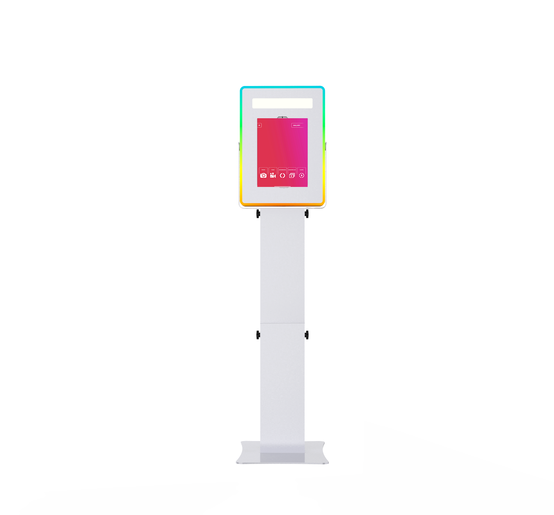 iPad Fusion Photo Booth by DJ And Photo Booth Supply with RGBW LED color-changing frame for event photos