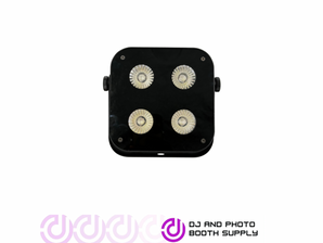 Both Lighting IR4 Compact Quad Uplight, a battery-powered DJ LED wash fixture with quad-color LED for vibrant uplighting.
