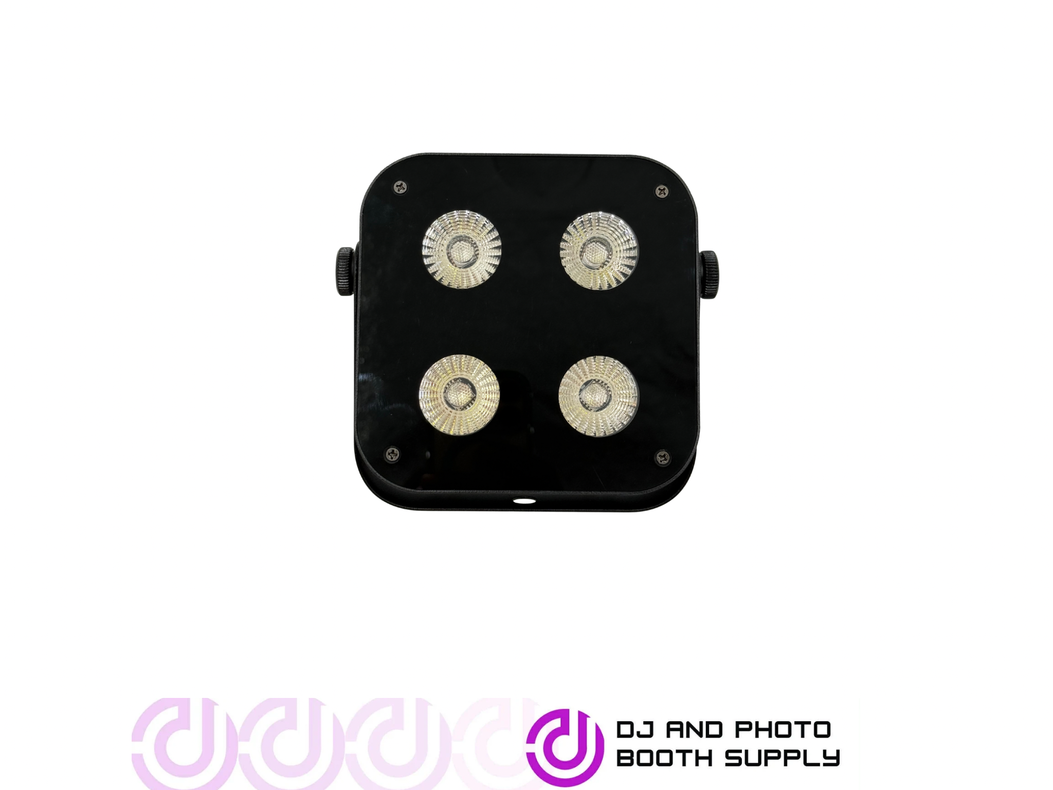 Both Lighting IR4 Compact Quad Uplight, a battery-powered DJ LED wash fixture with quad-color LED for vibrant uplighting.