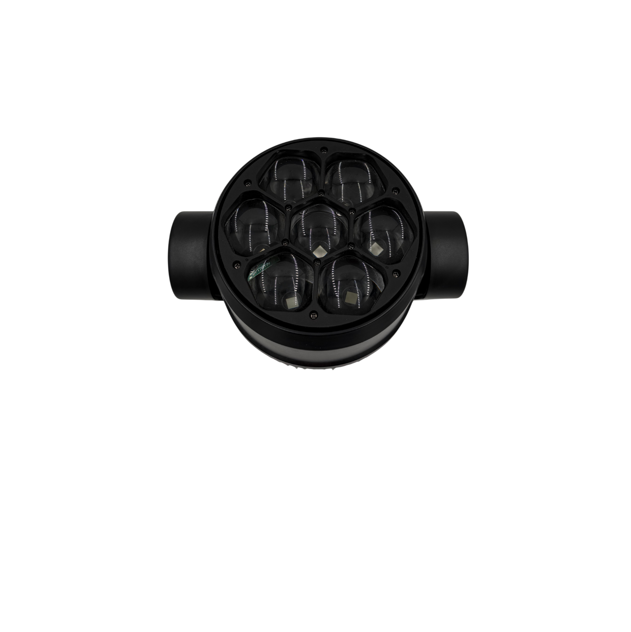 740 Bee-Eye Mini Moving Head LED DJ light fixture with compact design and multi-beam lighting for stage and party illumination.