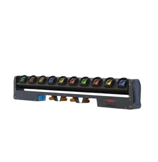 DJ and Photo Booth Supply 10*15W LED Beam Bar lighting fixture with bright, focused beams for stage or event lighting.