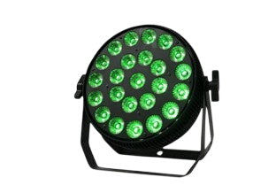 DJ and Photo Booth Supply RGBWA+UV lighting fixture, 24x18W LED stage light with vibrant color options and UV effects.