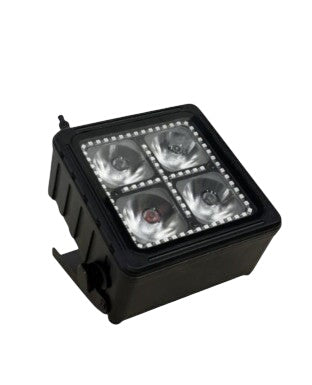 DJ and Photo Booth Supply Halo Par 4IP lighting fixture with four 12W LED bulbs, used for DJ and event photo booth lighting.
