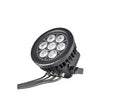 DJ and Photo Booth Supply IP65 7x40W 4-in-1 RGBW LED lighting fixture showing colorful stage lighting effects.