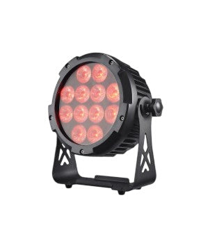 DJ and Photo Booth Supply IP65 waterproof 12x18W lighting fixture with durable, weatherproof design for event and stage use.