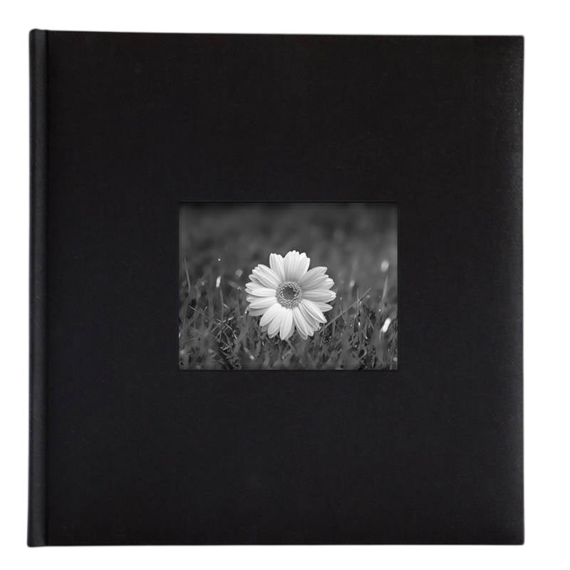 Black 4x6 photo album for photo booth events from DJ and Photo Booth Supply, professional event photo album with organized pages.