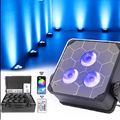 DJ & Photo Booth Supply DJPBS S36A wireless uplight with 3 LED stage lighting, showcasing its modern design and compact form.