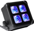 DJPBS W420 stage light for professional stage lighting, featuring colorful LED beams and adjustable mounting options.
