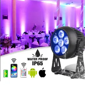 DJPBS-W620 Stage Battery Par Light Light - DJ And Photo Booth Supply