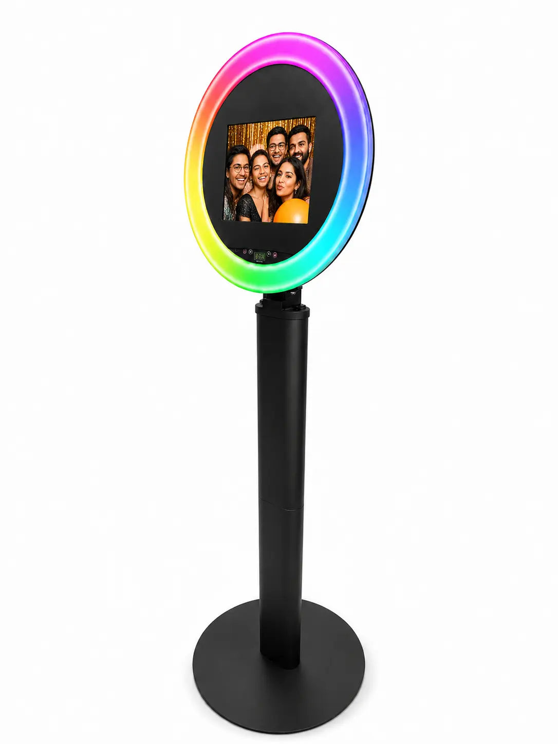 Ora 2-in-1 Roaming iPad Photo Booth with Stand | RGBW LED Color Changing Frame - DJ And Photo Booth Supply