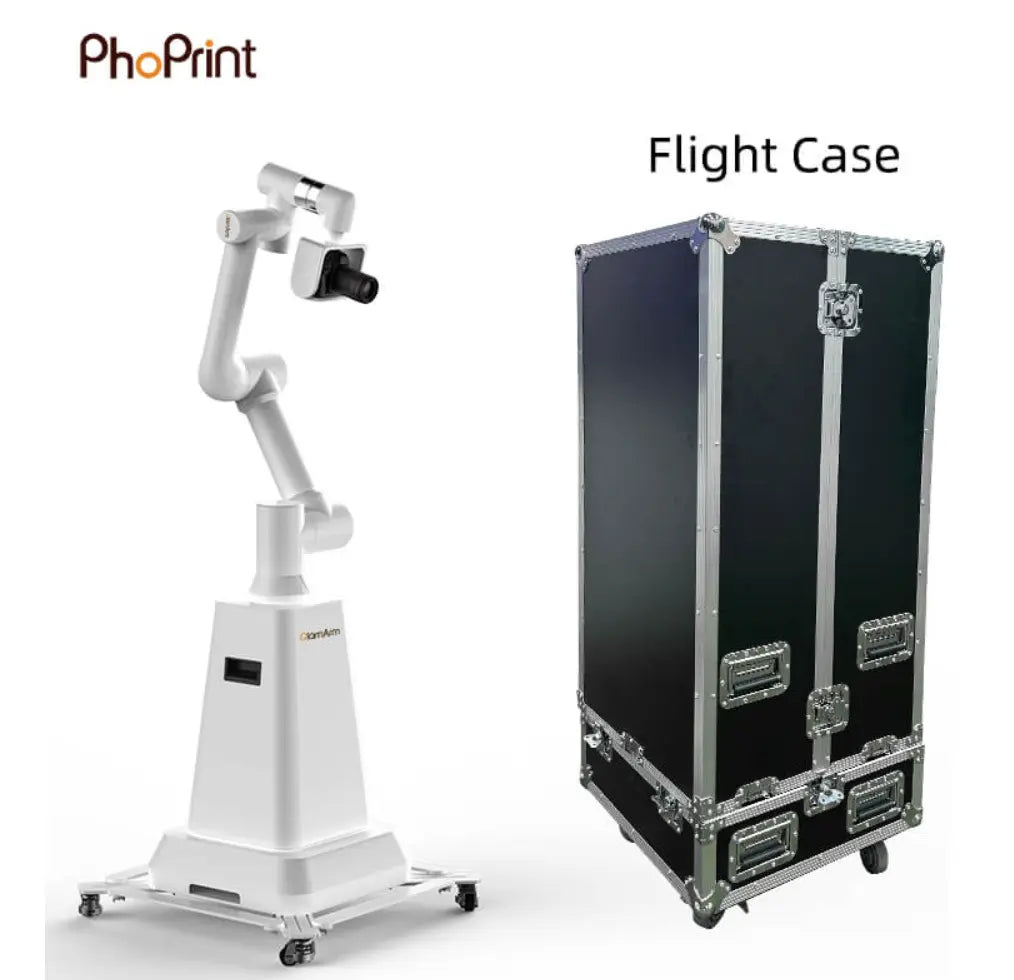 Pho Print Glambot Photo Booth | Oscars-Style Robot Arm Video Booth for Events & Weddings -DEMO - DJ And Photo Booth Supply