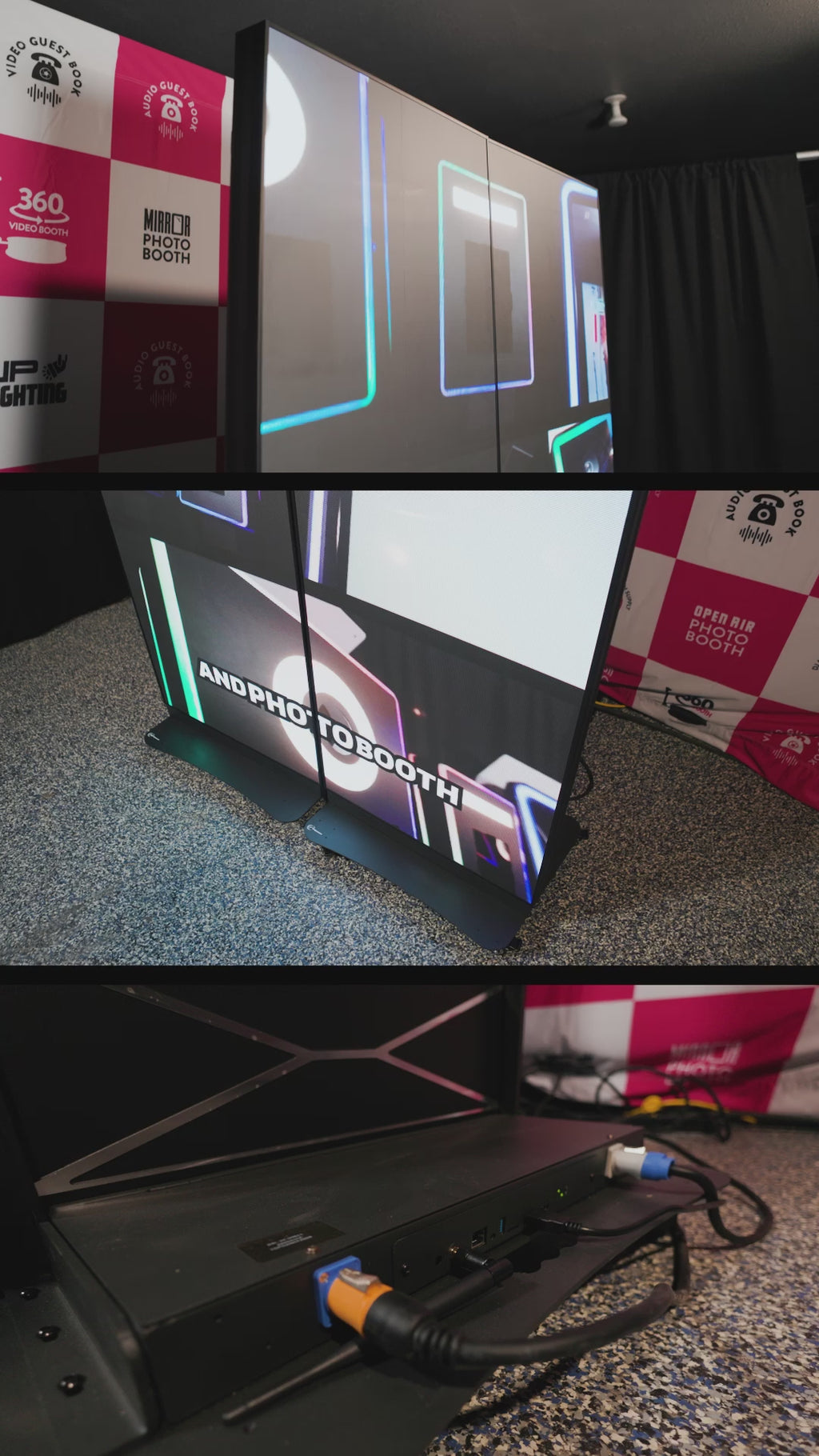 Pantalla LED de póster plegable de doble cara – Señalización digital portátil Plug &amp; Play DJPBS-PANELPRO2.5