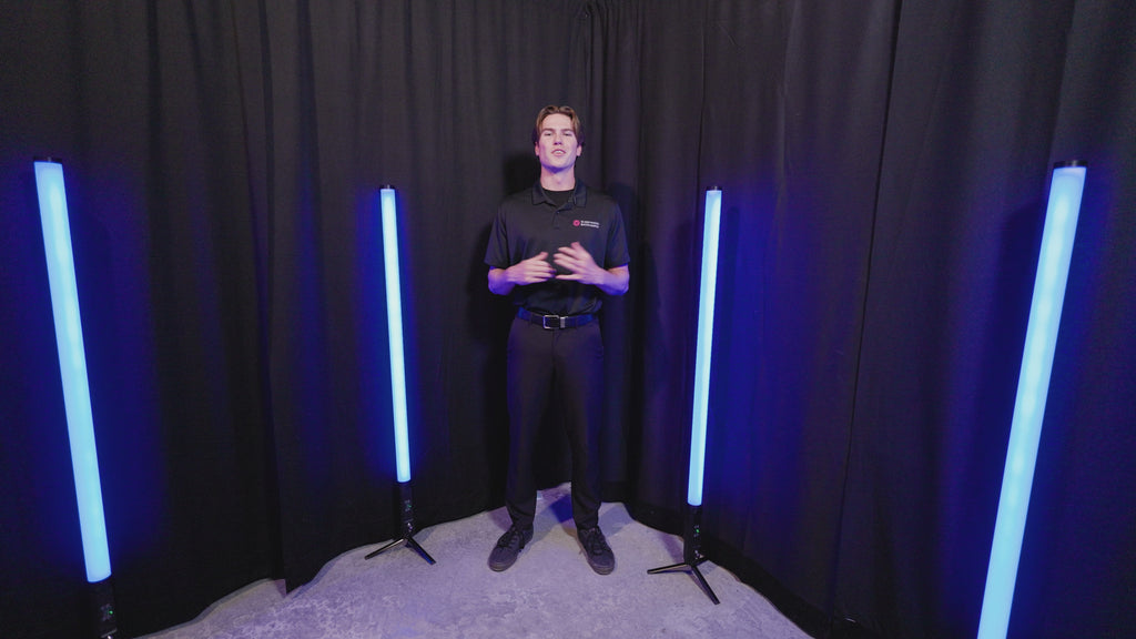 Tubo de luz LED Both Lighting 360 | Tubo de luz DJ y para cabinas de fotos RGBWA inalámbrico a batería