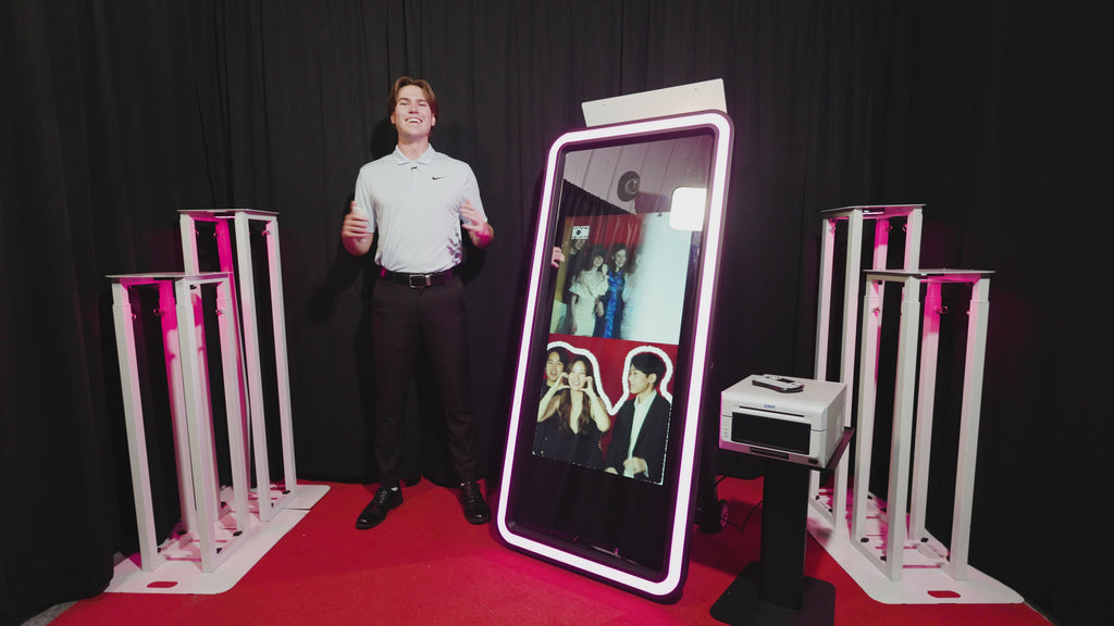 Titan Mirror Photo Booth |62-Inch Touch Screen DSLR Mirror Booth - Best Mirror Booth For Sale - Photo Booths For Sale.