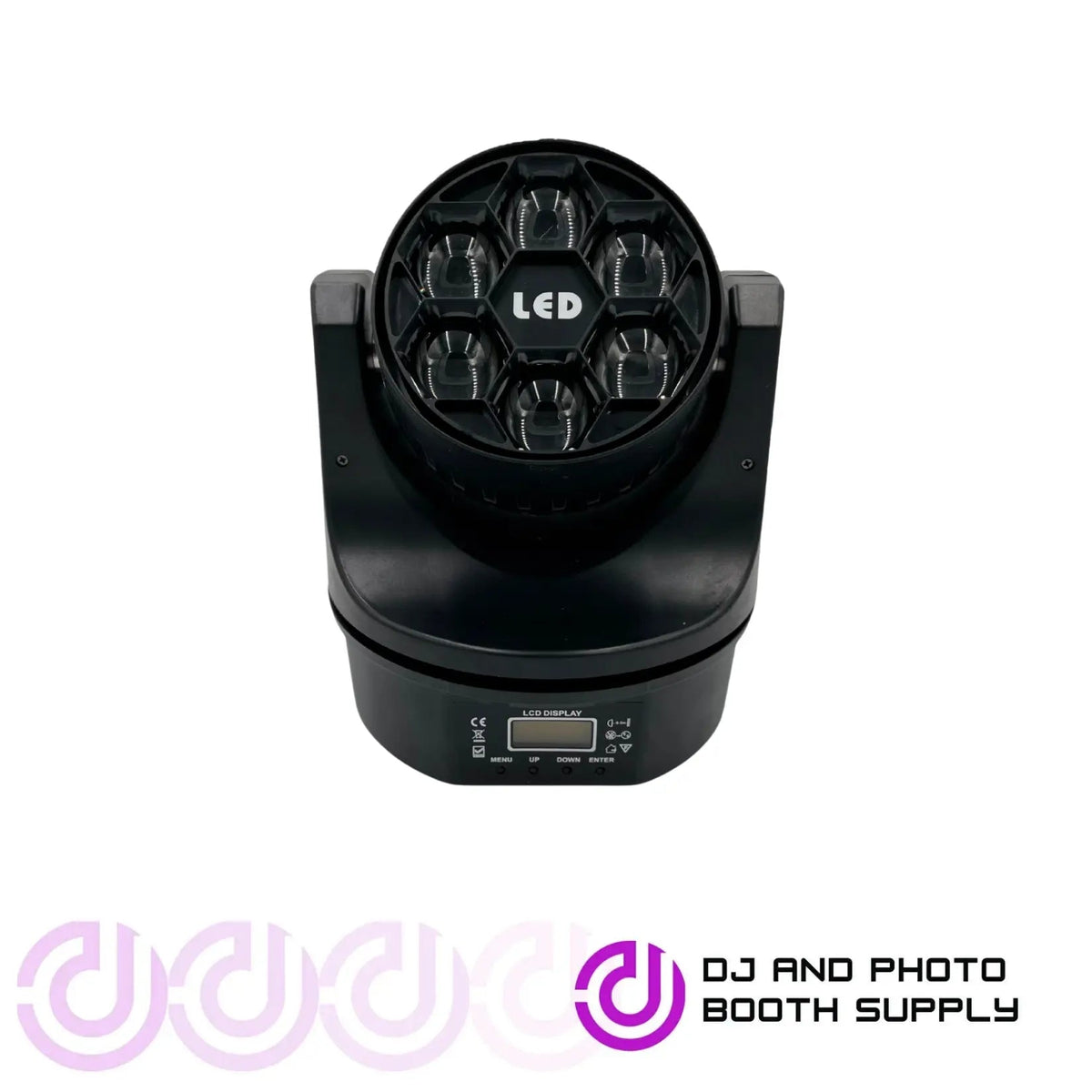 Six Bee-Eye LED Mini Moving Head | Compact Multi-Beam DJ Light Fixture - DJ And Photo Booth Supply