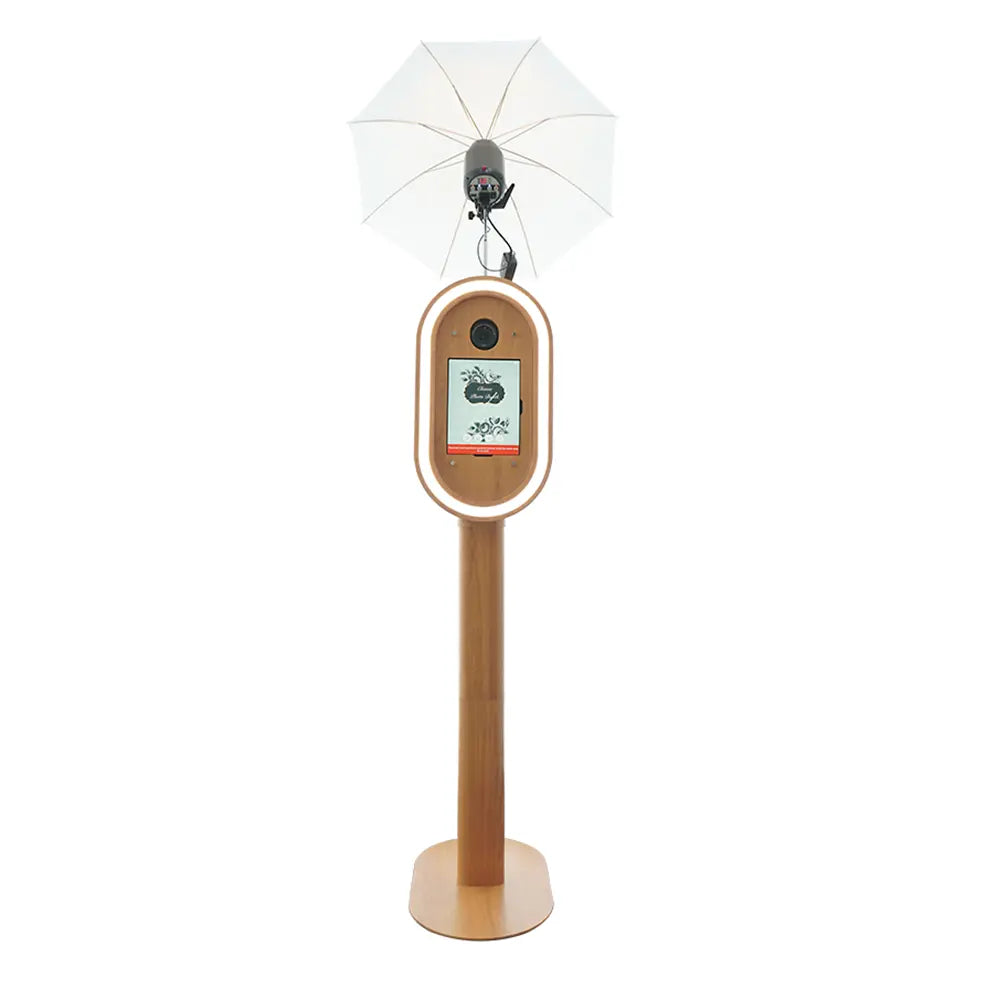 Umbra - A8 Vintage Wood Grain iPad Photo Booth | DSLR Photo Booth | RGBW LED Color Changing Frame - DJ And Photo Booth Supply