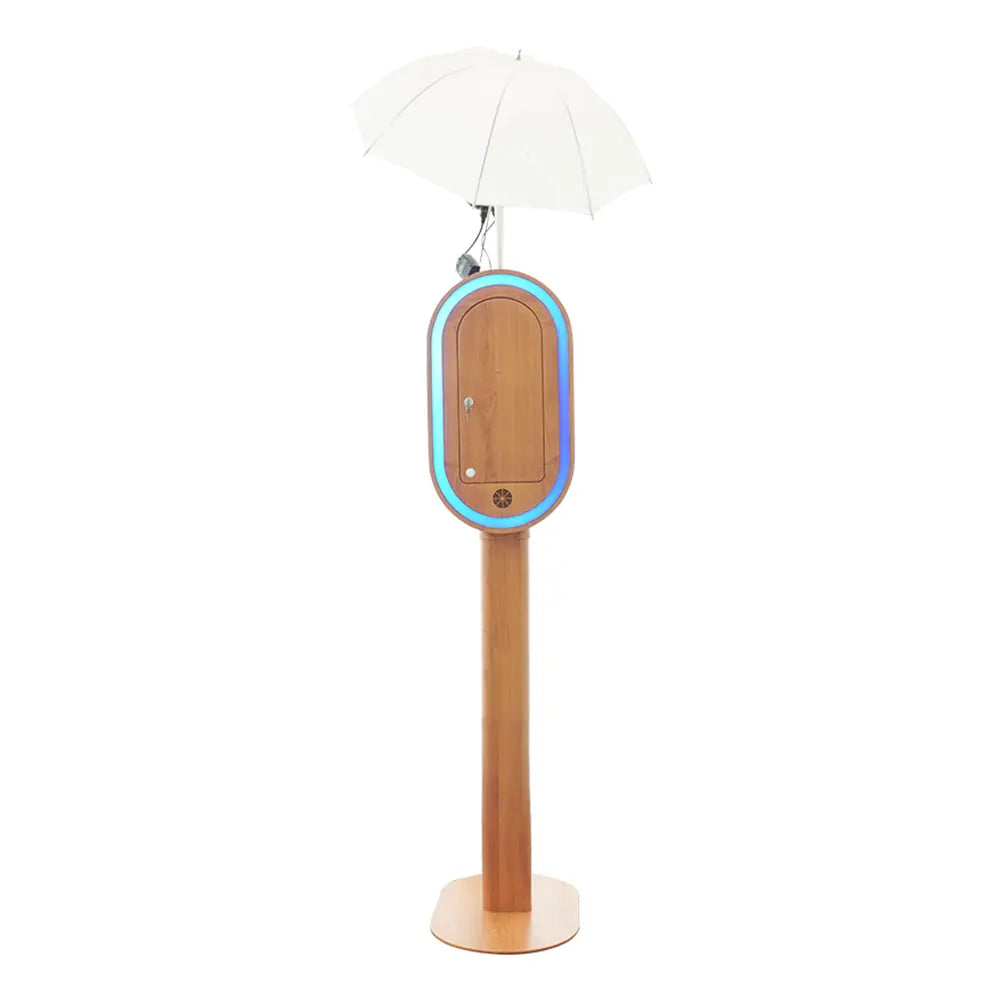 Umbra - A8 Vintage Wood Grain iPad Photo Booth | DSLR Photo Booth | RGBW LED Color Changing Frame - DJ And Photo Booth Supply