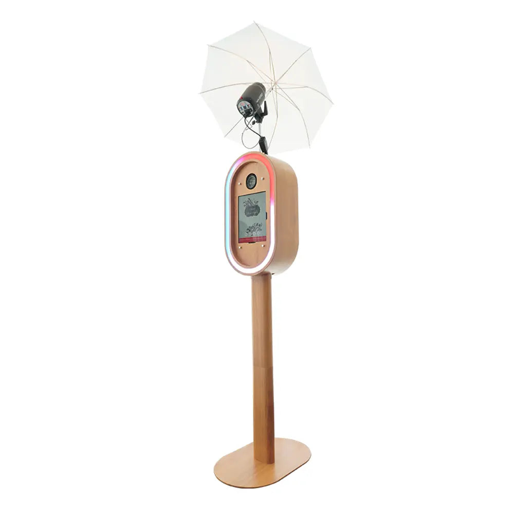 Umbra - A8 Vintage Wood Grain iPad Photo Booth | DSLR Photo Booth | RGBW LED Color Changing Frame - DJ And Photo Booth Supply