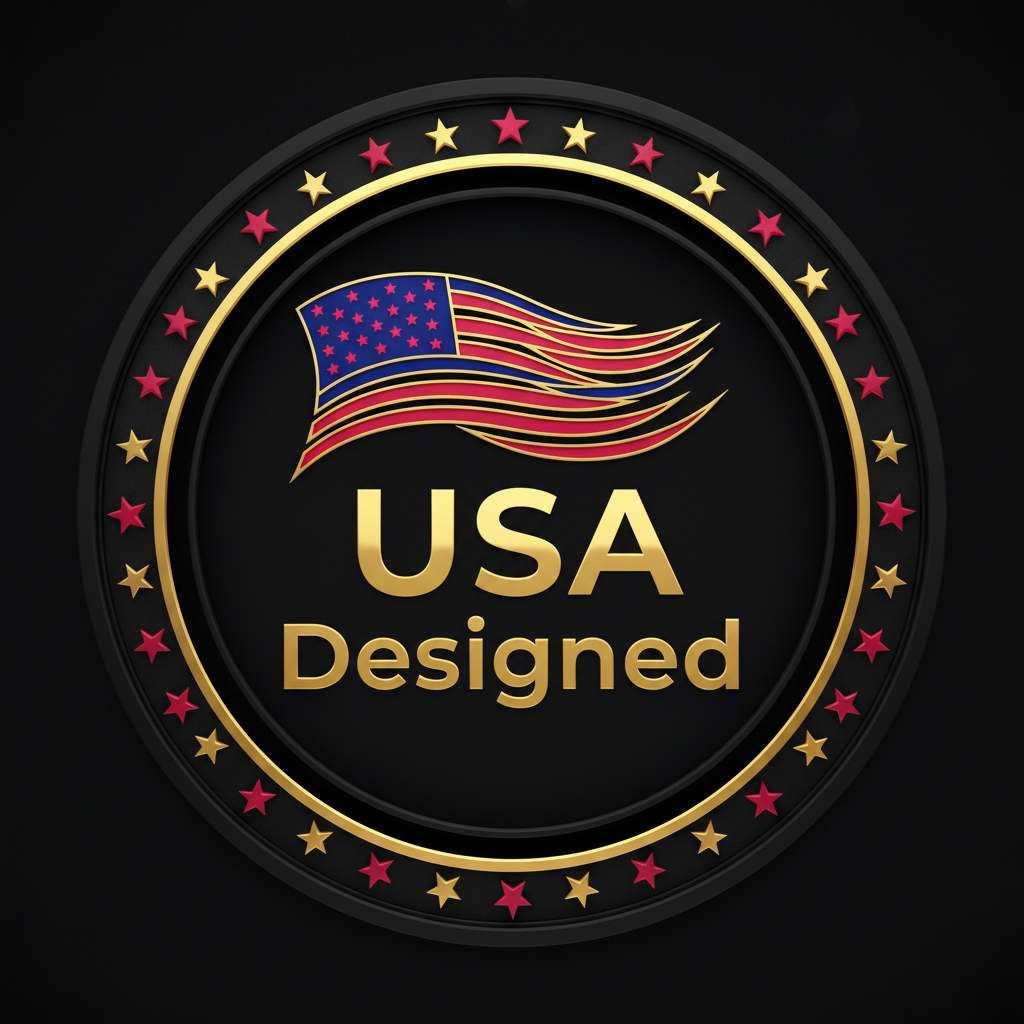 USA Designed Badge